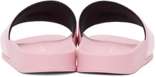 MSGM Pink Micro-Logo Pool Slides