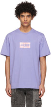 MSGM Purple New Logo T-Shirt - Msgm violet nouveau logo t-shirt - MSGM 보라색 새로운 로고 티셔츠