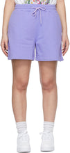 MSGM Purple Sweat Shorts - MSGM Purple Sweat Short - MSGM 자주색 땀 반바지