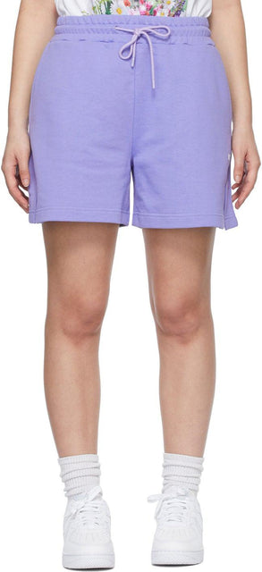 MSGM Purple Sweat Shorts - MSGM Purple Sweat Short - MSGM 자주색 땀 반바지