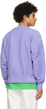 MSGM Purple Terry Micro Logo Sweatshirt