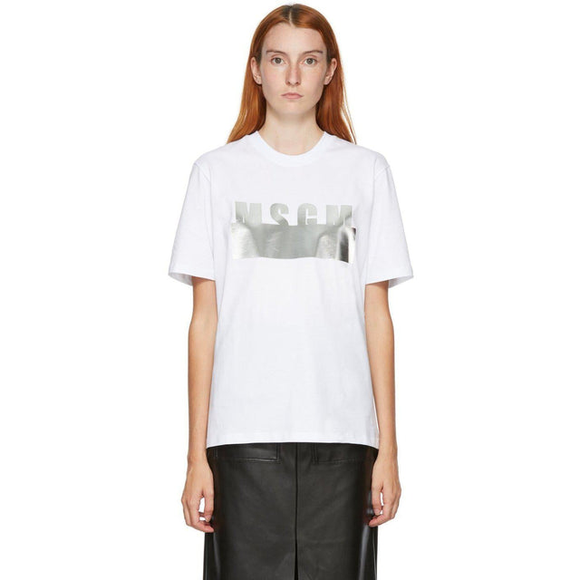 MSGM White DÃ©gradÃ© T-Shirt