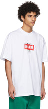 MSGM White Graphic Logo T-Shirt