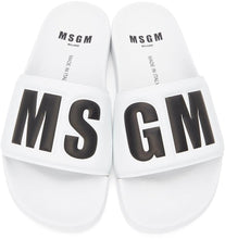 MSGM White Logo Pool Slides