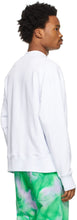 MSGM White New Logo Sweatshirt