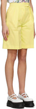 MSGM Yellow Bermuda Shorts