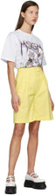 MSGM Yellow Bermuda Shorts