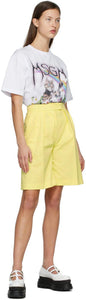 MSGM Yellow Bermuda Shorts