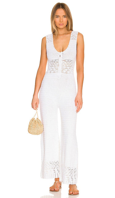 Magali Pascal Ingrid Jumpsuit in White Magali Pascal Ingrid Jumpsuit en blanc Magali Pascal Ingrid穿着白色的连身裤