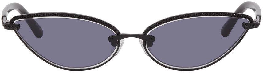 Magda Butrym Grey Linda Farrow Edition Cat-Eye Sunglasses