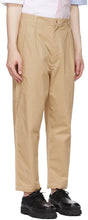 Maison KitsunÃ© Beige 2 Pleats Trousers