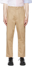Maison KitsunÃ© Beige 2 Pleats Trousers - Maison Kitsuné Beige 2 Pantalons Plats - Maison KitsunÃ © 베이지 2 주름 팬