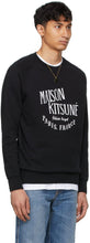 Maison KitsunÃ© Black 'Palais Royal' Classic Sweatshirt