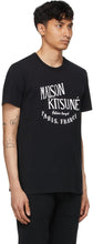 Maison KitsunÃ© Black 'Palais Royal' Classic T-Shirt