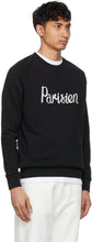 Maison KitsunÃ© Black 'Parisien' Classic Sweatshirt