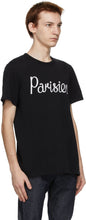 Maison KitsunÃ© Black 'Parisien' Classic T-Shirt