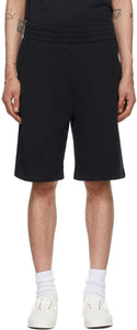 Maison KitsunÃ© Black Tonal Fox Jog Shorts - Shorts de joges de la Maison Kitsuné Tonal Fox - Maison KitsunÃ © Black Tonal Fox 조그 반바지
