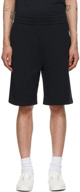 Maison KitsunÃ© Black Tonal Fox Jog Shorts - Shorts de joges de la Maison Kitsuné Tonal Fox - Maison KitsunÃ © Black Tonal Fox 조그 반바지