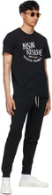 Maison KitsunÃ© Black Tricolor Fox Patch Classic Lounge Pants