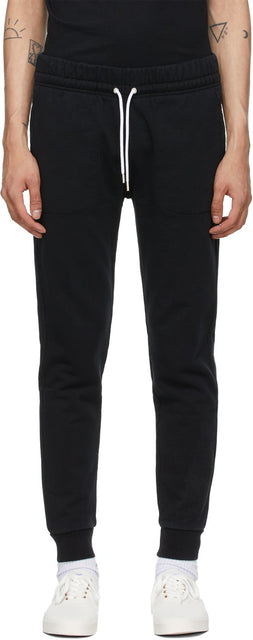 Maison KitsunÃ© Black Tricolor Fox Patch Classic Lounge Pants - Maison Kitsuné Black Tricolor Fox Patch Classic Lounge Pants - Maison Kitsuné © Black Tricolor Fox 패치 클래식 라운지 바지