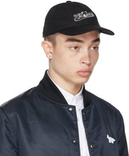 Maison KitsunÃ© Black Varsity Fox Cap