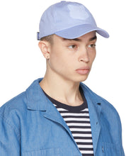 Maison KitsunÃ© Blue Fox Head Silicone Patch Cap