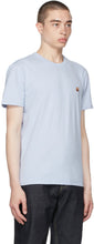 Maison KitsunÃ© Blue Fox Head T-Shirt