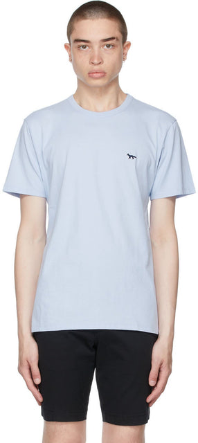 Maison KitsunÃ© Blue Fox Patch T-Shirt - T-shirt Maison Kitsuné Blue Fox Renard - Maison KitsunÃ © Blue Fox Patch T 셔츠