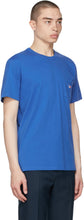 Maison KitsunÃ© Blue Tricolor Fox Patch T-Shirt