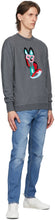 Maison KitsunÃ© Grey ACIDE Fox Sweatshirt