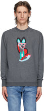 Maison KitsunÃ© Grey ACIDE Fox Sweatshirt - Sweat-shirt de renard de la Maison Kitsuné Gris - Maison KitsunÃ © Grey Acide Fox Sweatshirt
