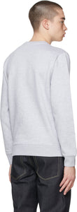 Maison KitsunÃ© Grey Big Fox Embroidery Sweatshirt