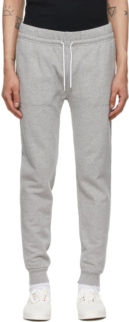 Maison KitsunÃ© Grey Tricolor Fox Patch Classic Lounge Pants - Maison Kitsuné Gris Tricolor Fox Patch Classic Lounge Pants - Maison Kitsuné © Gray Tricolor Fox Patch 클래식 라운지 바지
