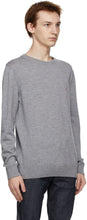 Maison KitsunÃ© Grey Tricolor Fox Sweater