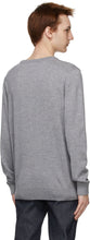Maison KitsunÃ© Grey Tricolor Fox Sweater