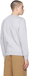 Maison KitsunÃ© Grey Varsity Fox Regular Sweatshirt