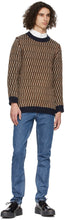 Maison KitsunÃ© Multicolor Jacquard Pullover Sweater