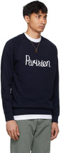 Maison KitsunÃ© Navy 'Parisien' Classic Sweatshirt