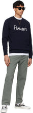 Maison KitsunÃ© Navy 'Parisien' Classic Sweatshirt