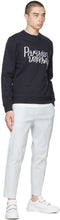 Maison KitsunÃ© Navy 'Parisien' Mirror Sweatshirt