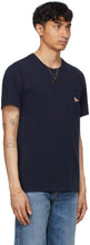 Maison KitsunÃ© Navy Profile Fox Patch Pocket T-Shirt