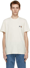 Maison KitsunÃ© Off-White Double Fox Head Classic T-Shirt - T-shirt classique de la Maison Kitsuné Double Fox Tête Double Fox - Maison KitsunÃ © Off-White 더블 여우 헤드 클래식 티셔츠