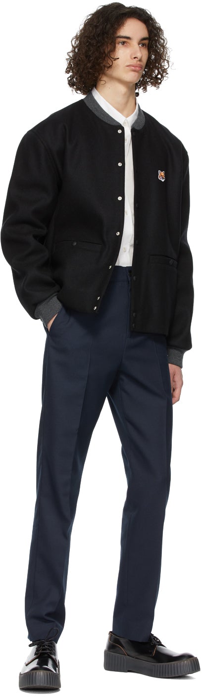 Maison KitsunÃ© White Fox Head Casual Shirt