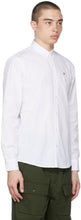 Maison KitsunÃ© White Fox Head Embroidery Classic Shirt