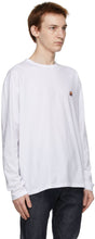 Maison KitsunÃ© White Fox Head Regular Long Sleeve T-Shirt