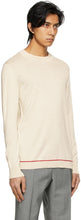 Maison Margiela Beige Mock Neck Sweater