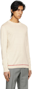 Maison Margiela Beige Mock Neck Sweater