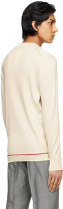 Maison Margiela Beige Mock Neck Sweater
