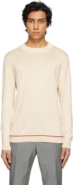 Maison Margiela Beige Mock Neck Sweater - Pull de la Maison Margiela Beige Beige - Maison Margiela Beige Mock Neck Sweater.