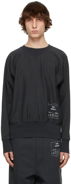 Maison Margiela Black '1CON' Sweatshirt - Sweat-shirt Maison Margiela Black '1Con' - Maison Margiela Black '1con'스웨터